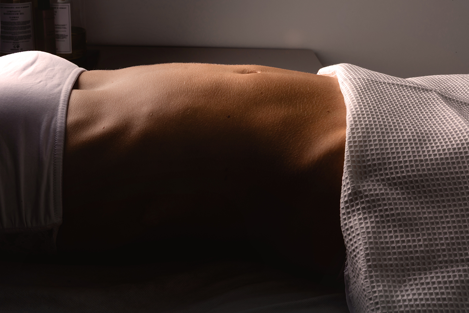 vor der brasilianischen Lymphdrainage